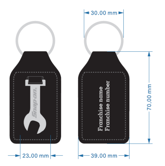 Picture of Keyring with PU fob