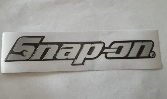 Picture of A5 vinyl sticker (full logo, grayscale)