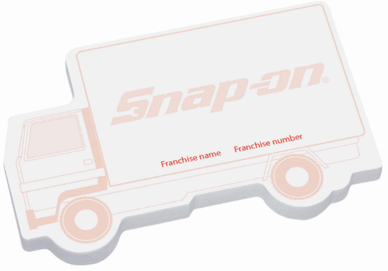 Picture of Van shaped sticky pad