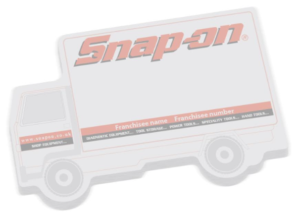 Picture of Van shaped sticky pad